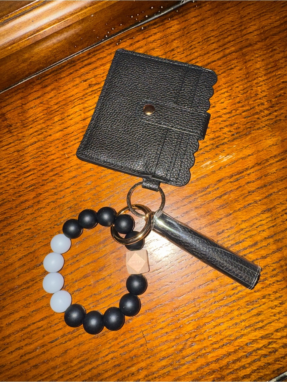 Black key/ card wristlet